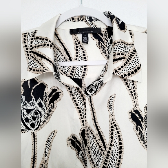 White House Black Marker Women's Business Office Gorgeous Blouse Buttons Small - Picture 3 of 16